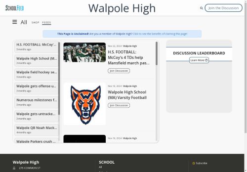 Walpole High