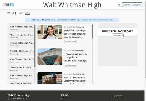 Walt Whitman High