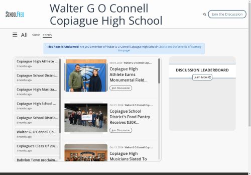 Walter G O Connell Copiague High School
