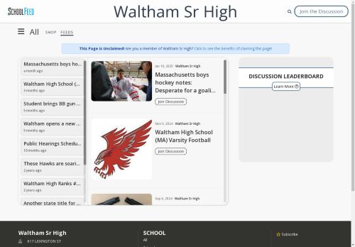 Waltham Sr High