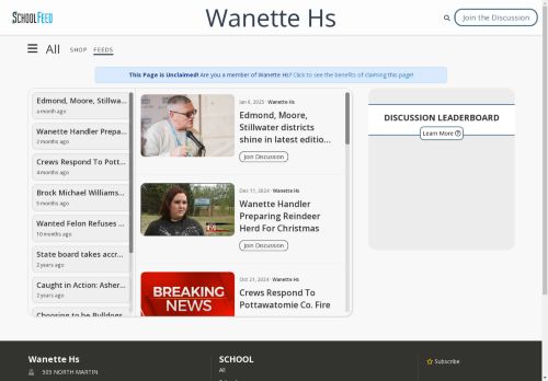 Wanette Hs