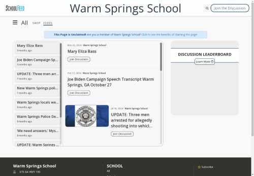 Warm Springs School