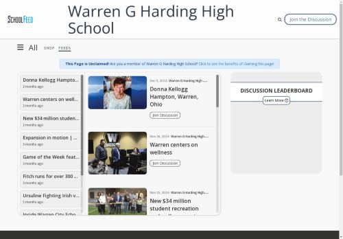 Warren G Harding High School