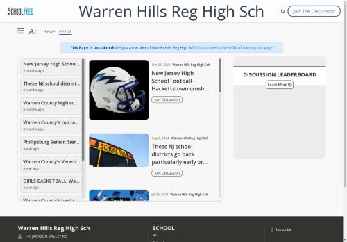 Warren Hills Reg High Sch