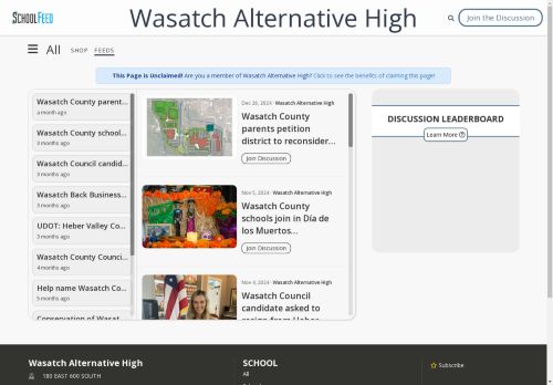 Wasatch Alternative High