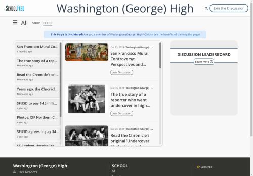 Washington (George) High
