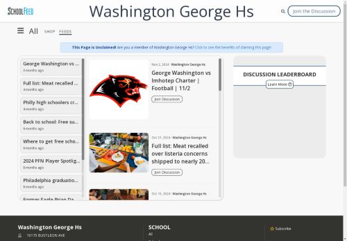 Washington George Hs