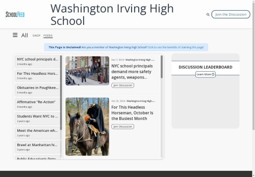Washington Irving High School