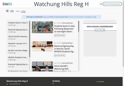 Watchung Hills Reg H