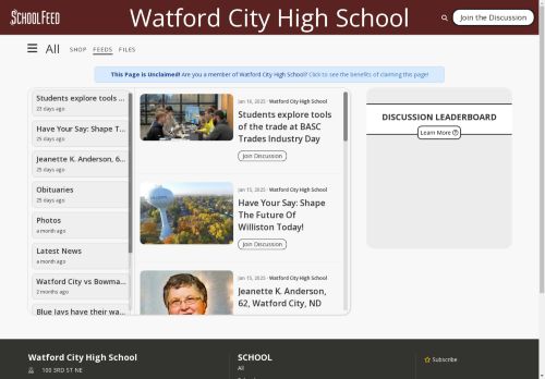 Watford City High School