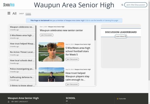 Waupun Area Senior High