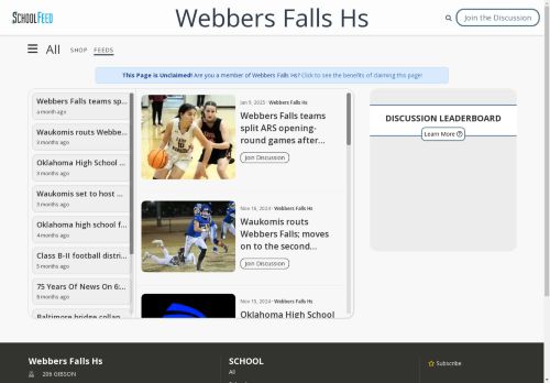 Webbers Falls Hs