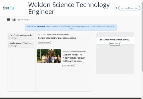 Weldon Science Technology Engineer