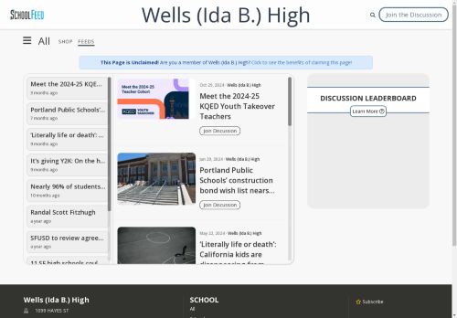 Wells (Ida B.) High