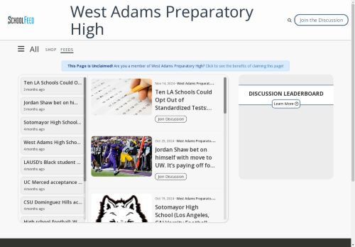 West Adams Preparatory High