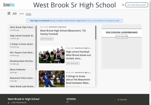 West Brook Sr High School