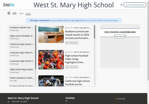 West St. Mary High School