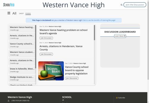 Western Vance High