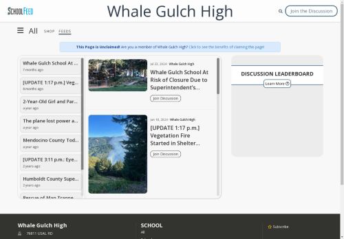 Whale Gulch High