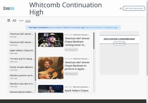 Whitcomb Continuation High