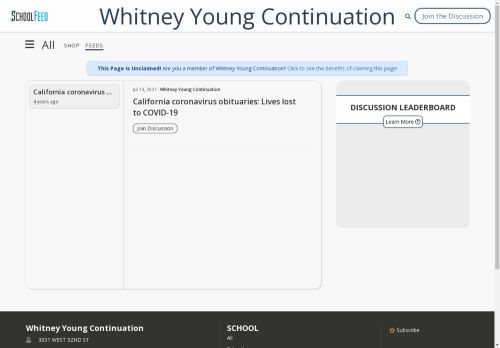 Whitney Young Continuation