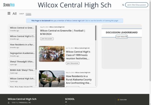 Wilcox Central High Sch