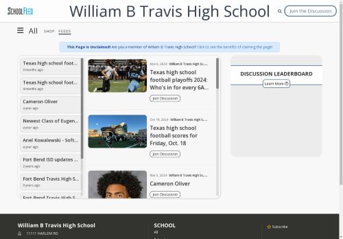 William B Travis High School