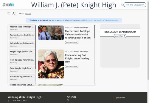 William J. (Pete) Knight High