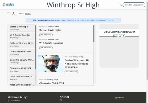 Winthrop Sr High