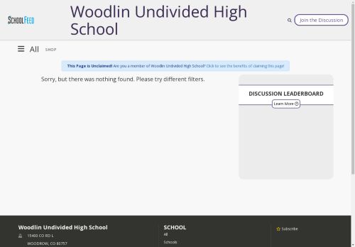 Woodlin Undivided High School
