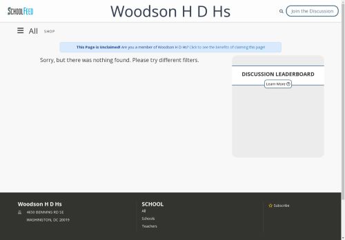Woodson H D Hs