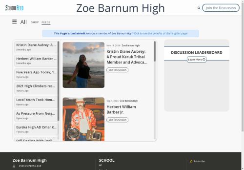 Zoe Barnum High